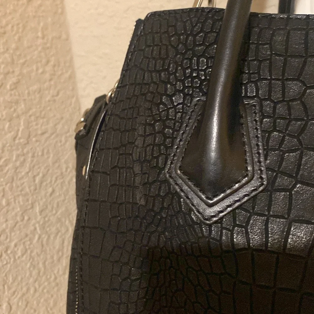 Rebecca minkoff large mock croc perry satchel